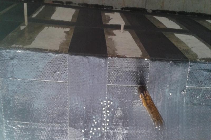 越城楼板使用碳纤维加固